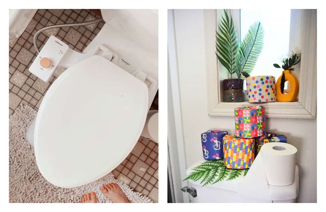 Zero Waste Bathroom Essentials: 15 Sustainable Swaps & Products Images by TUSHY and Sustainable Jungle #zerowastebathroom #zerowastebathroomproducts #plasticfreebathroom #plasticfreebathroomproducts #zerowastebathroomswaps #zerowastebathroomideas #sustainablejungle