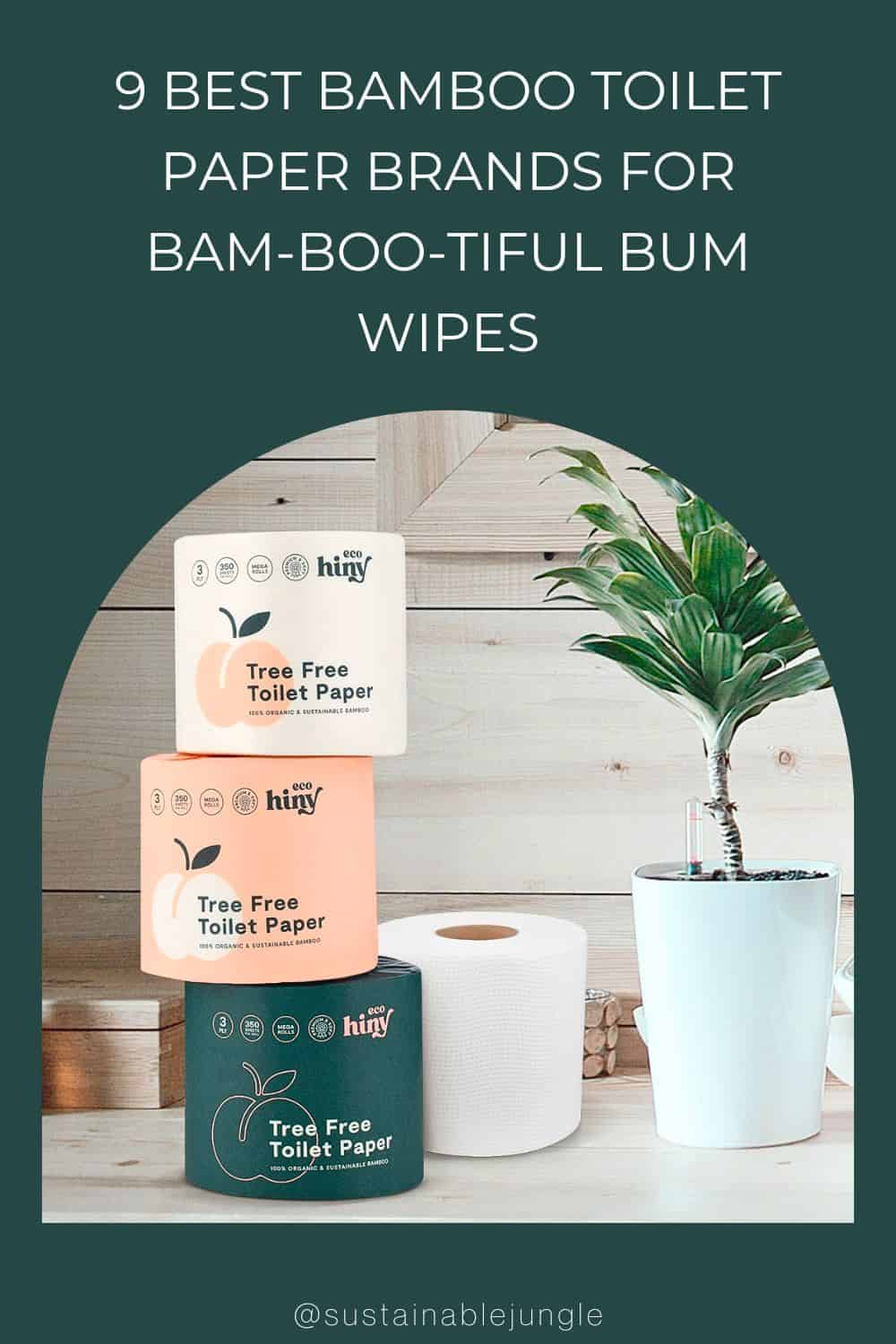 9 Best Bamboo Toilet Paper Brands for Bam-Boo-tiful Bum Wipes Image by ecoHiny #bestbambootoiletpaper #bambootoiletpaperreview #bambootoiletpaperbrands #bestbambootoiletpapersubscription #organicbambootoiletpaper #sustainablejungle