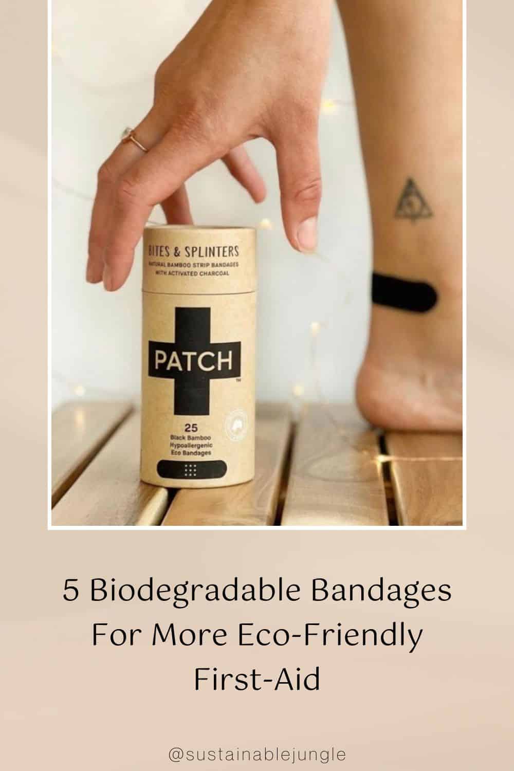 5 Biodegradable Bandages For More Eco-Friendly First-Aid Image by PATCH #biodegradablebandages #biodegradablebamboobandages #bambobandages #ecofriendlybandages #biodegradablebandaids #sustainablejungle