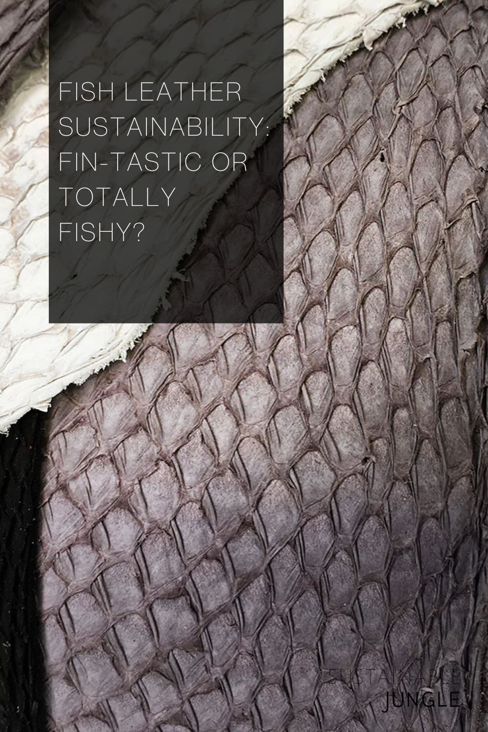 Fish Leather Sustainability: Fin-Tastic or Totally Fishy? Image by Nordic Fish Leather #fishleather #whatisfishleather #isfishleathersustainable #fishleatherproducts #fishskinleather #fishscaleleather #sustainablejungle