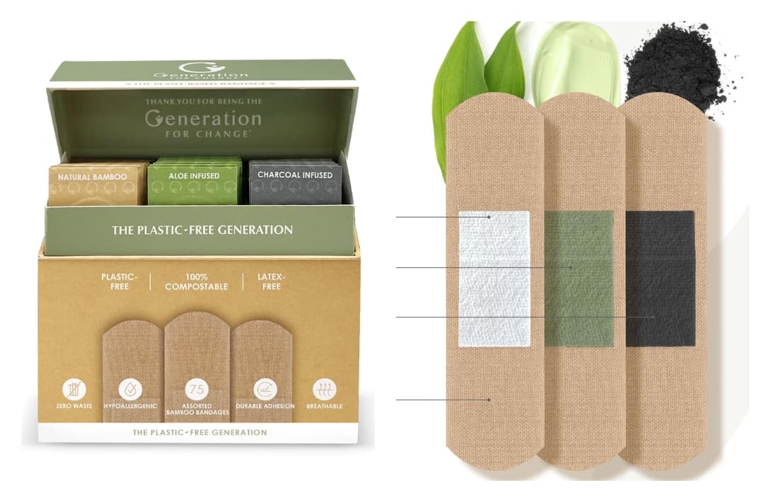 5 Biodegradable Bandages For More Eco-Friendly First-Aid Images by Generation For Change #biodegradablebandages #biodegradablebamboobandages #bambobandages #ecofriendlybandages #biodegradablebandaids #sustainablejungle