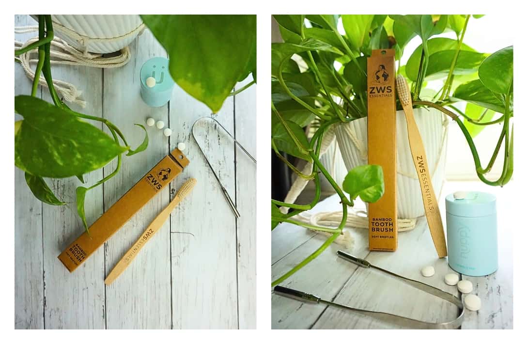 9 Zero Waste & Sustainable Toothbrushes Cleaning The Planet & Your Pearly Whites Images by Sustainable Jungle #sustainabletoothbrushes #mostsustainabletoothbrush #sustainablebambootoothbrush #zerowastetoothbrush #bestzerowastetoothbrush #bambootoothbrushzerowaste #sustainablejungle