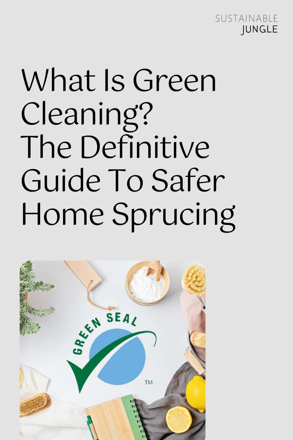 What Is Green Cleaning? The Definitive Guide To Safer Home Sprucing Image by netrun78 #greencleaning #whatisgreencleaning #greencleaningproducts #cleaninggreen #environmentallyfriendlycleaning #ecogreencleaning #sustainablejungle