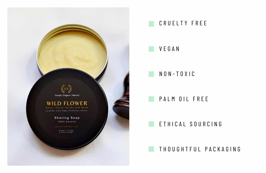 7 Shaving Soap Bars For A Smooth, Sustainable Shave Image by Lusitania Soaps #shavingsoapbars #sharingsoapbarwomen #mensshavingsoapbars #shavingsbars #solidshavingbar #bestshavebars #sustainablejungle