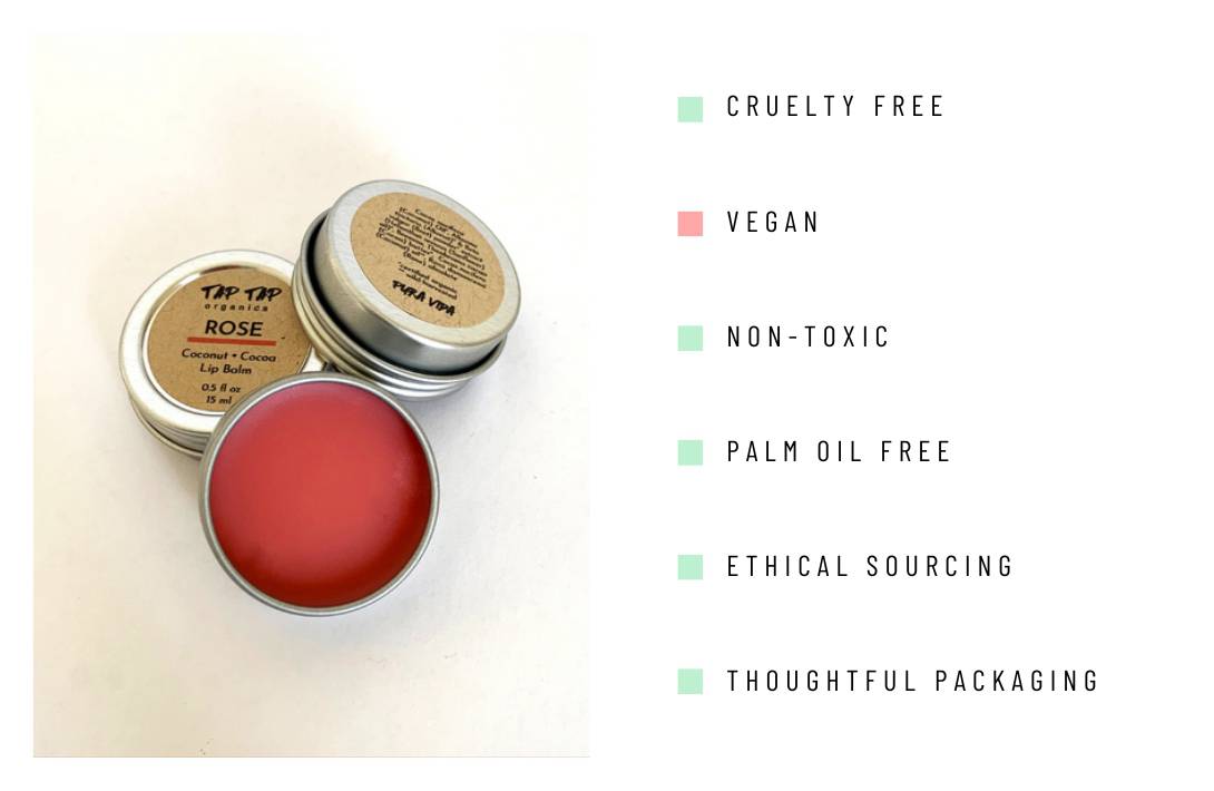 9 Organic & Natural Lip Balm Brands Kissing Chapped Lips Goodbye Image by Tap Tap Organics #naturallipbalm #naturalchapstickbrands #organiclipbalm #organicchapstick #bestnaturallipbalm #organicSPFlipbalm #sustainablejungle