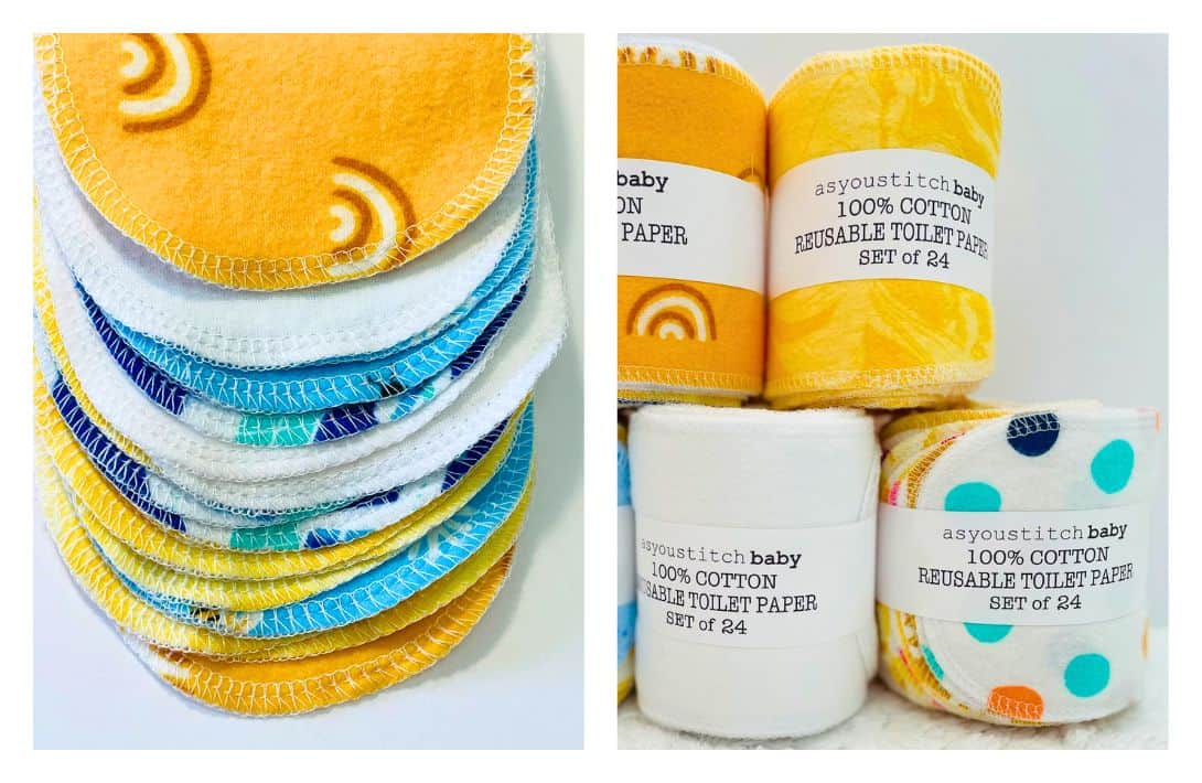 7 Reusable Toilet Paper Brands For a More Circular Flush Images by AsYouStitchBaby #reusabletoiletpaper #reusableclothingtoiletpaper #cloethtoiletpaper #familycloth #whatisfamilycloth #sustainablejungle