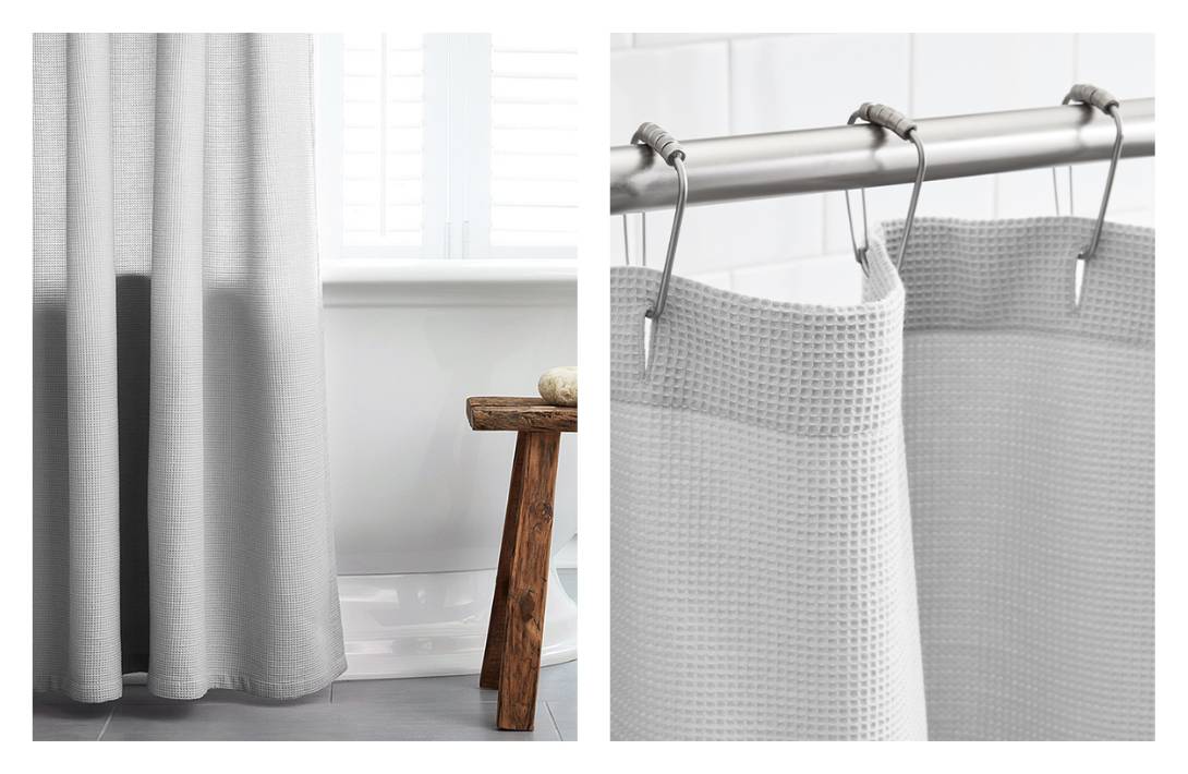 9 Eco-Friendly Shower Curtains & Liners For That Au Natural Rinse Images by Boll & Branch #ecofriendlyshowercurtains #ecofriendlyshowercurtainliners #bestecofriendlyshowercurtain #naturalshowercurtains #naturalshowercurtainliners #naturalfibreshowercurtain #sustainablejungle