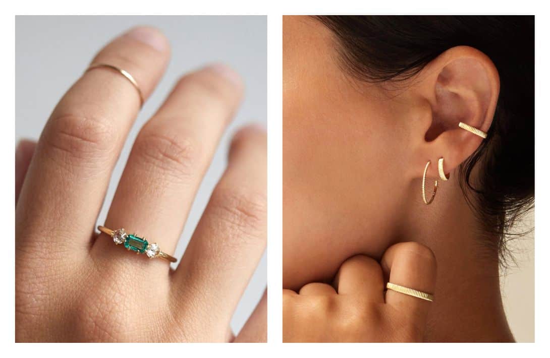 11 Ethical & Sustainable Jewelry Brands For Fair Trade Flaunting Images by Catbird #sustainablejewelry #sustainablejewelrybrands #ethicaljewelry #sustainableandethicaljewelry #ethicaljewelrybrands #sustainablegoldjewelry #sustainablejungle