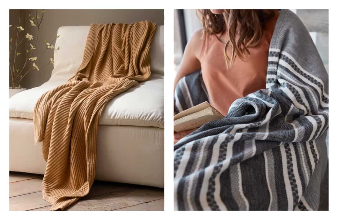 9 Sustainable Blankets For All The Eco-Friendly & Conscious Cozies Images by Coyuchi #sustainableblankets #sustainablethrowblankets #ecofriendlyblankets #ecothrowblanket #sustainableweightedblankets #bestsustainableblankets #sustainablejungle