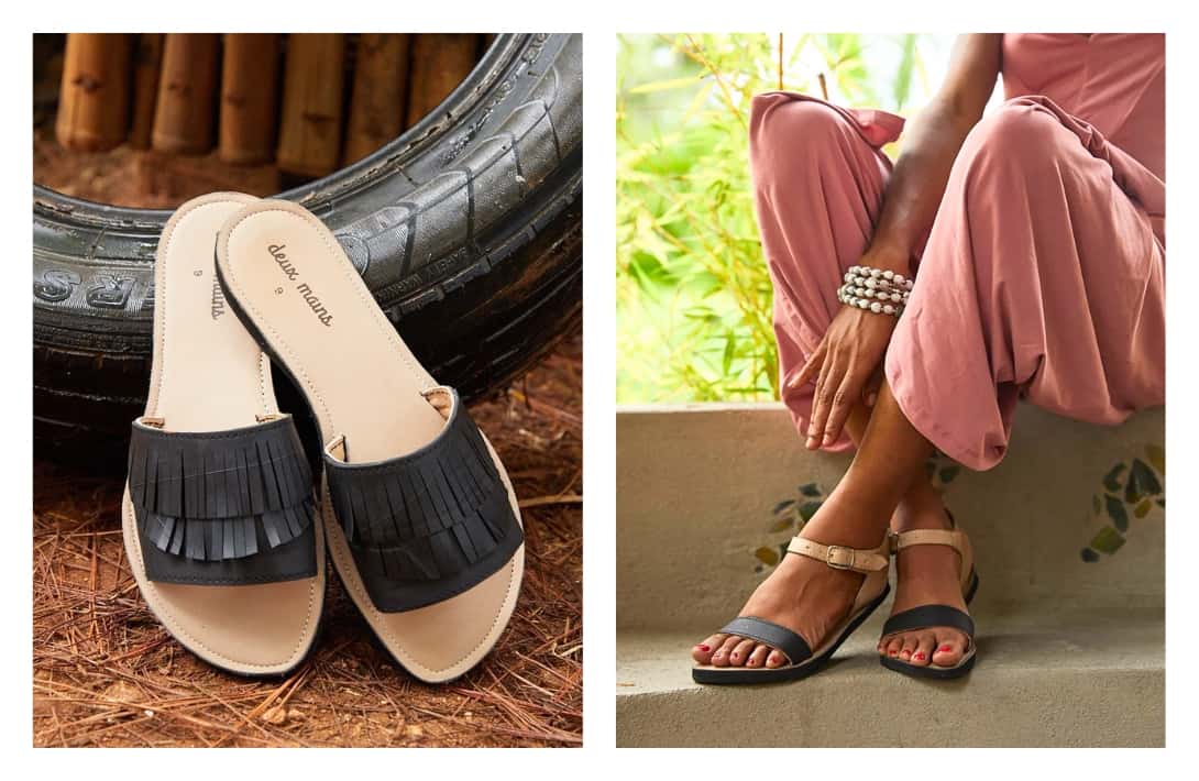 9 Eco-Friendly Flip-Flops for Sustainable Summer Comfort Images by Deux Mains #ecofriendlyflipflops #sustainableflipflops #ecoflipflops #recycledflipflops ##womenssustainableflipflops #sustainableflipflopalternatives #sustainablejungle