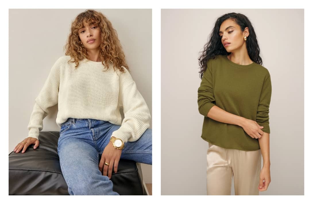 9 Eco-Zy Sustainable Sweaters & Conscious Cardigans Images by Reformation #sustainablesweaters #sustainablesweaterbrands #bestsustainablecardigans #ethicalsweaters #ethicalcardigans #sustainablejungle