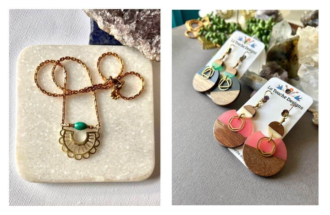 9 Black Owned Etsy Jewelry Shops For Ethical Empowerment Images by Studio La Touche #blackownedEtsyjewelryshops #blackownedetsyshops #etsyafricanjewelry #blackownedjewelrystores #blackartistsonetsy #sustainablejungle