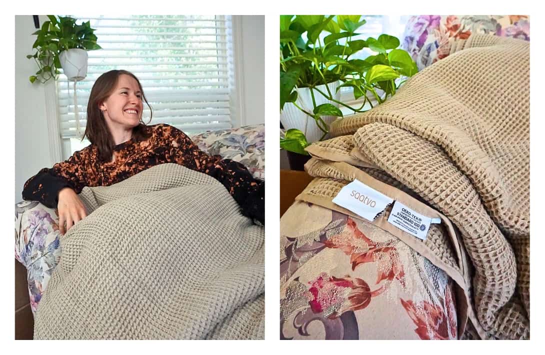 9 Sustainable Blankets For All The Eco-Friendly & Conscious Cozies Images by Sustainable Jungle #sustainableblankets #sustainablethrowblankets #ecofriendlyblankets #ecothrowblanket #sustainableweightedblankets #bestsustainableblankets #sustainablejungle