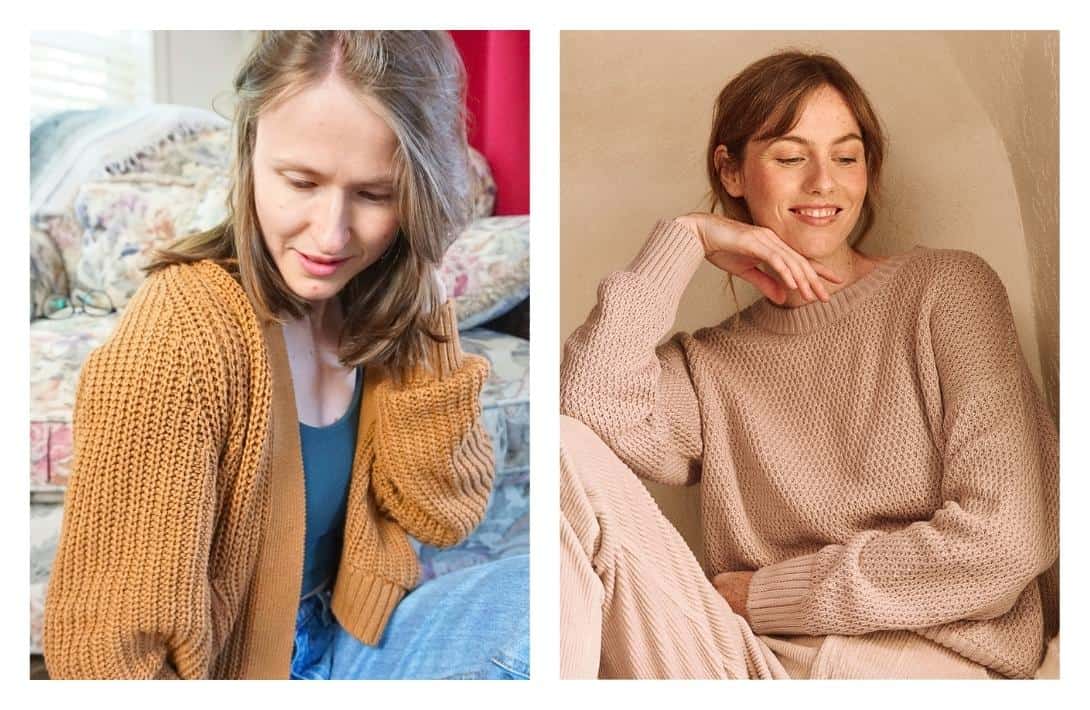 7 Sustainable Knitwear Brands To Warm You, Not The Planet Images by Sustainable Jungle and Pact #sustainableknitwear #sustainablemensknitewear #sustainableknitwearbrands #ethicalknitwear #ethicalknitwearbrands #sustainablewomensknitwear #sustainablejungle