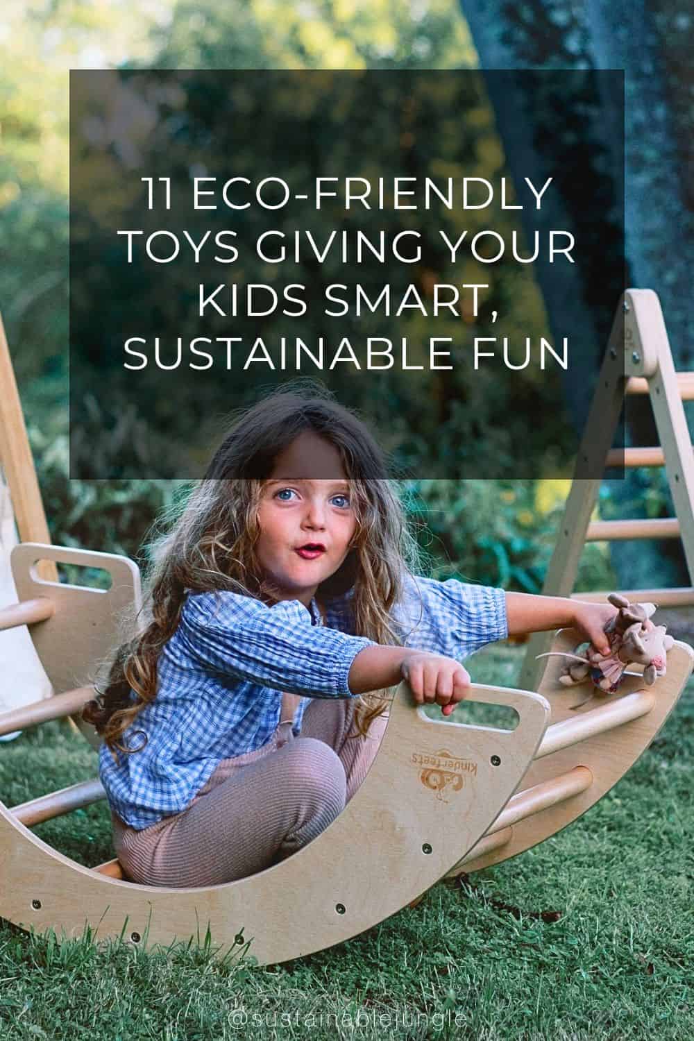 11 Eco-Friendly Toys Giving Your Kids Smart, Sustainable Fun Image by Kinderfeets #ecofriendlytoys #ecofriendlytoybrands #ecotoys #ecofriendlykidstoys #sustainabletoys #sustainablechildrenstoys #sustainablejungle