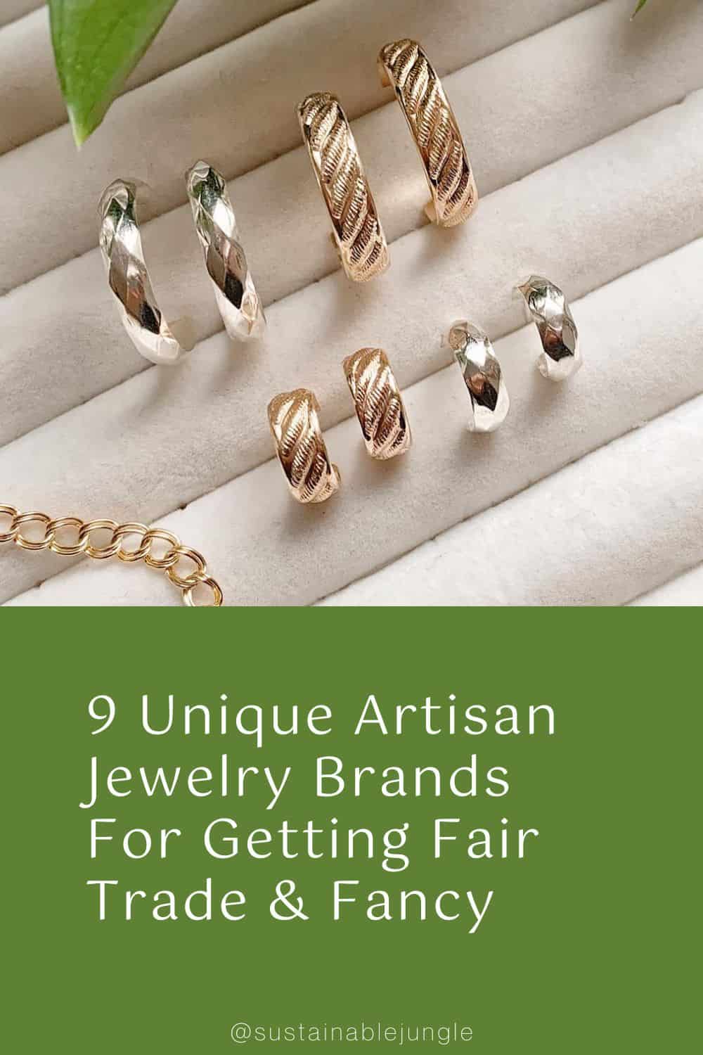 9 Unique Artisan Jewelry Brands For Getting Fair Trade & Fancy Image by Kind Karma Company #artisanjewelry #artisanjewelrybrands #fairtradejewelry #fairtradejewelrybrands #artisanhandmadejewerly #uniquejewelrybrands #sustainablejungle