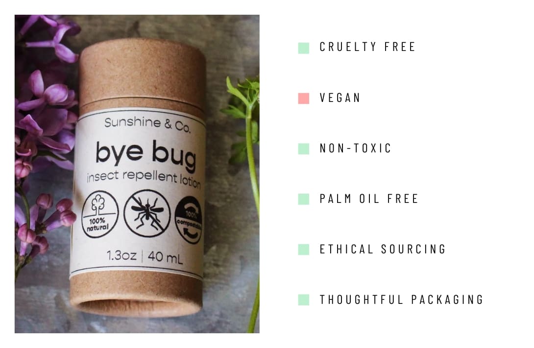 7 Natural Bug Spray Brands For A Non-Toxic Non-Mosquito Life Image by Sunshine & Co #naturalbugspray #allnaturalbugspray #naturalinsectrepellant #nontoxicbugspray #naturalmosquitorepellant #sustainablejungle