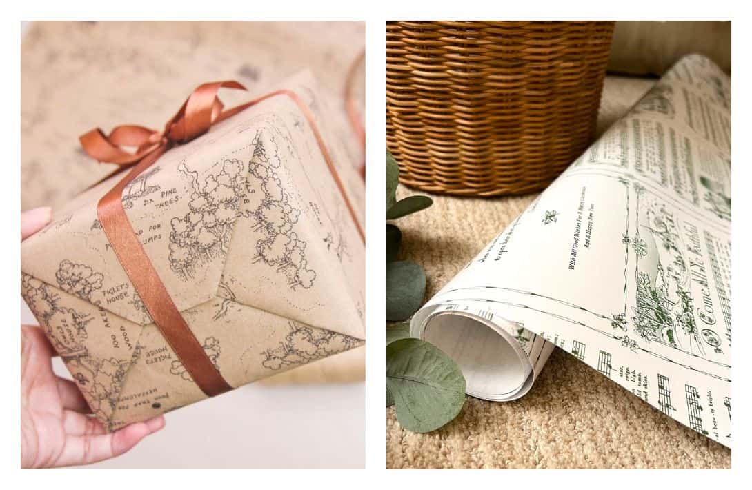 9 Best Eco-Friendly Wrapping Paper Alternatives For Greener Gifts Images by Elf’s Nook #ecofriendlywrappingpaper #ecofriendlygiftwrapping #ecofriendlychristmaswrappingpaper #recycledwrappingpaper #recycledwrappingpaperroll #sustainablejungle