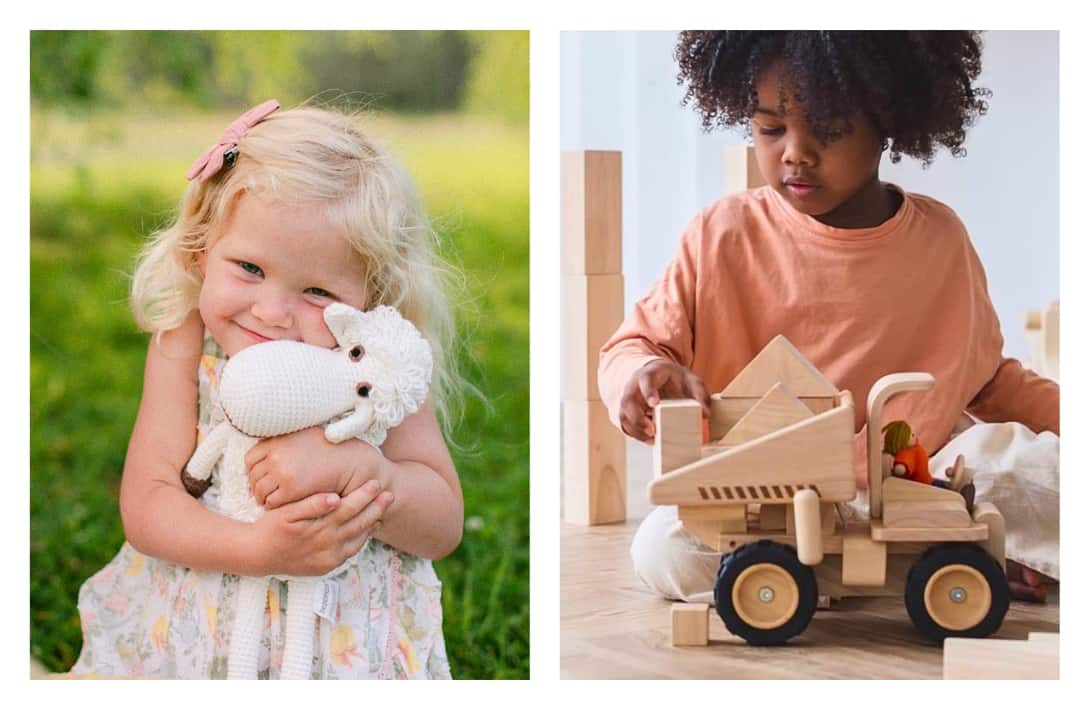 9 Organic Baby Toy Brands For Safe Snuggles & Natural Play Images by Our Green House #organicbabytoys #organiccottonbabytoys #organictoysforbaby #naturalbabytoys #allnaturalbabytoys #bestnaturalbabytoys #sustainablejungle