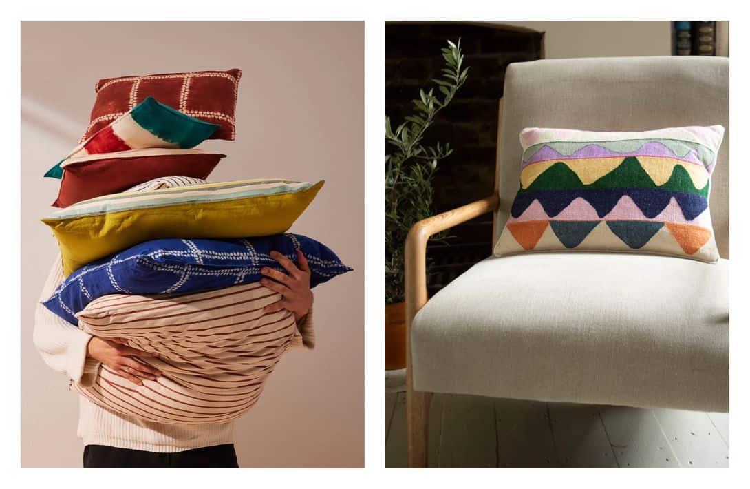 7 Sustainable Cushions That Won’t Throw (Pillow) Away Our Planet Images by Tensira and Oshana #sustainablecushions #sutainablethrowpillows #ecofriendlycushions #ecofriendlythrowpillows #sustainabledecorativepillows #sustainablejungle