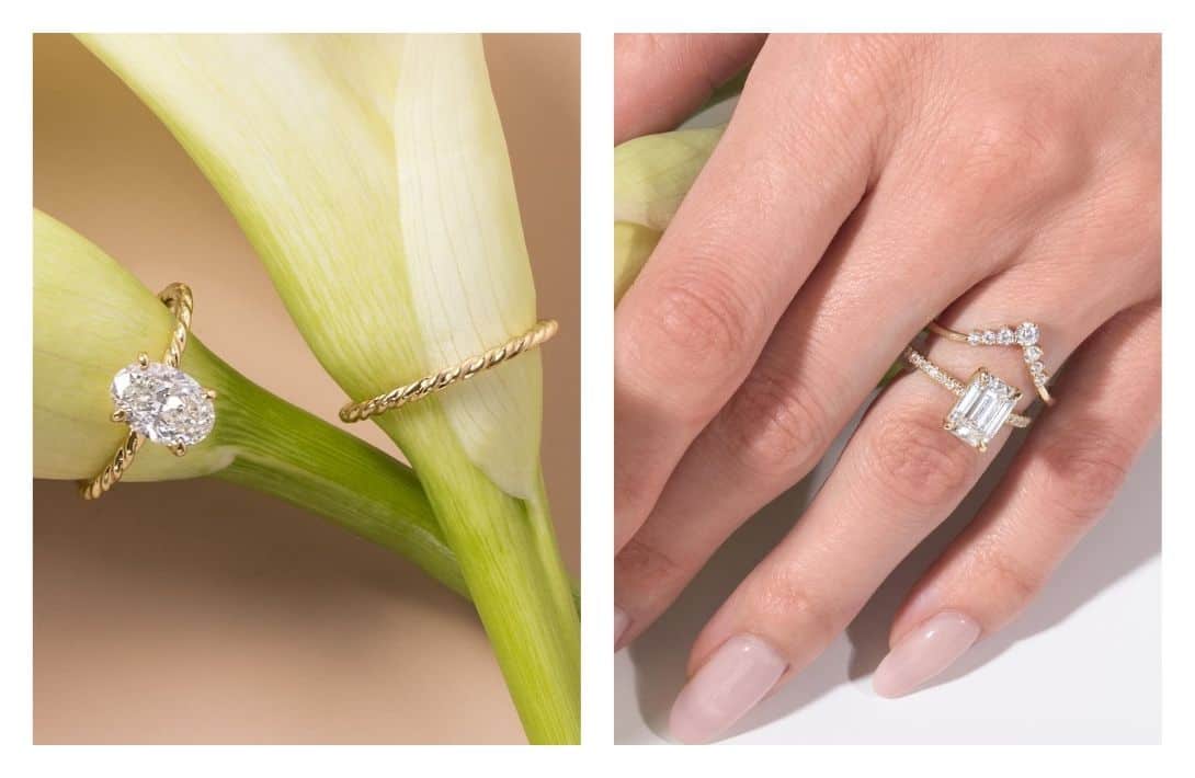 Say 'I Do' To These 11 Beautifully Crafted Sustainable Wedding Rings Images by VRAI #sustainableweddingrings #sustainableweddingbands #ethicalweddingrings #ethicalweddingbands #ethicalgoldweddingrings #sustainablejungle