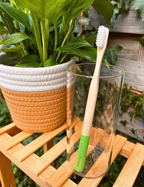 9 Zero Waste & Sustainable Toothbrushes Cleaning The Planet & Your Pearly Whites Image by Sustainable Jungle #sustainabletoothbrushes #mostsustainabletoothbrush #sustainablebambootoothbrush #zerowastetoothbrush #bestzerowastetoothbrush #bambootoothbrushzerowaste #sustainablejungle