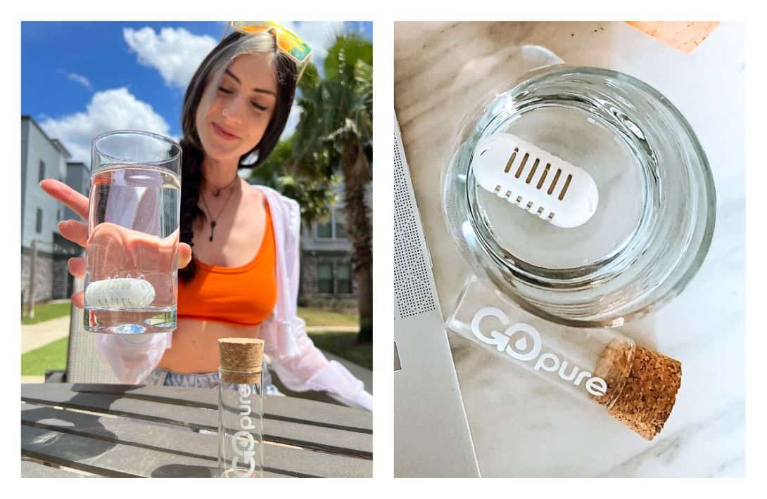 7 (Mostly) Plastic-Free Water Filters Making Waves In Eco-Friendly Hydration Images by GoPure Pod #plasticfreewaterfilter #bestplasticfreewaterfilters #nonplasticwaterfilters #bestnonplasticwaterfilter #waterfilterwithoutplastic #sustainablejungle