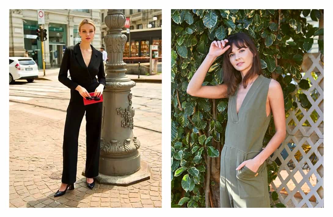 9 Sustainable Jumpsuits That'll Make The Planet Jump For Joy Images by tentree #sustainablejumpsuit #bestsustainablejumpsuits #ethicaljumpsuits #ecofriendlyromper #susrainablerompers #sustainablejungle