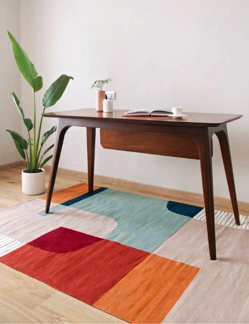 9 Fair Trade Rugs To T(h)read Lightly At Home Image by Kiliim #fairtraderugs #fairtradearearug #fairtradewoolrugs #ethicalrugs #eticalhandwovenrugs #ethicalarearugs #sustainablejungle