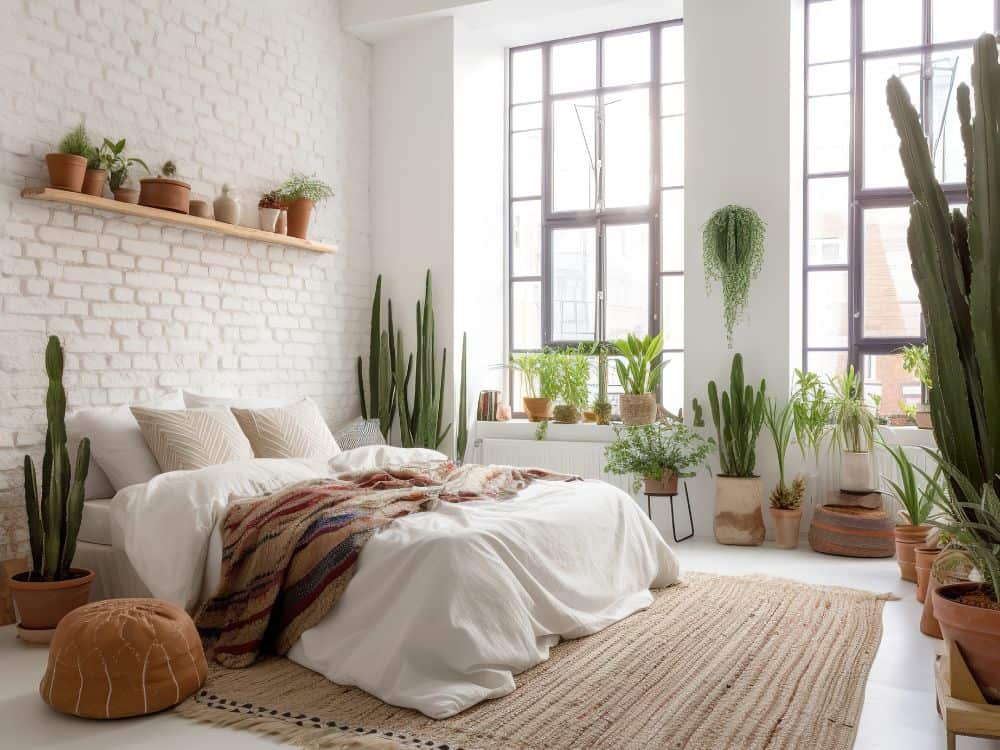 House Full of Plants: Tips For Creating Your An Indoor Oasis Image by daria minaeva #housefullofplants #plantfilledhouse #houseswithplants #housewithplants #houseofplants #roomwithplants #sustainablejungle