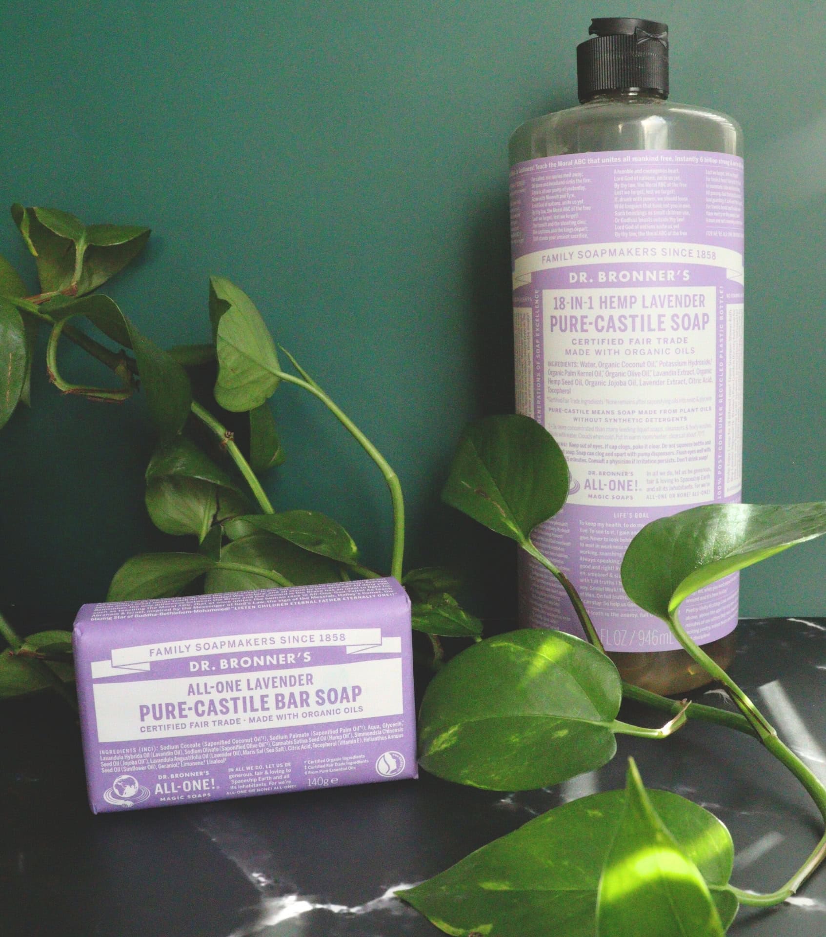 Image by Sustainable Jungle - Dr Bronners (refillable body wash)