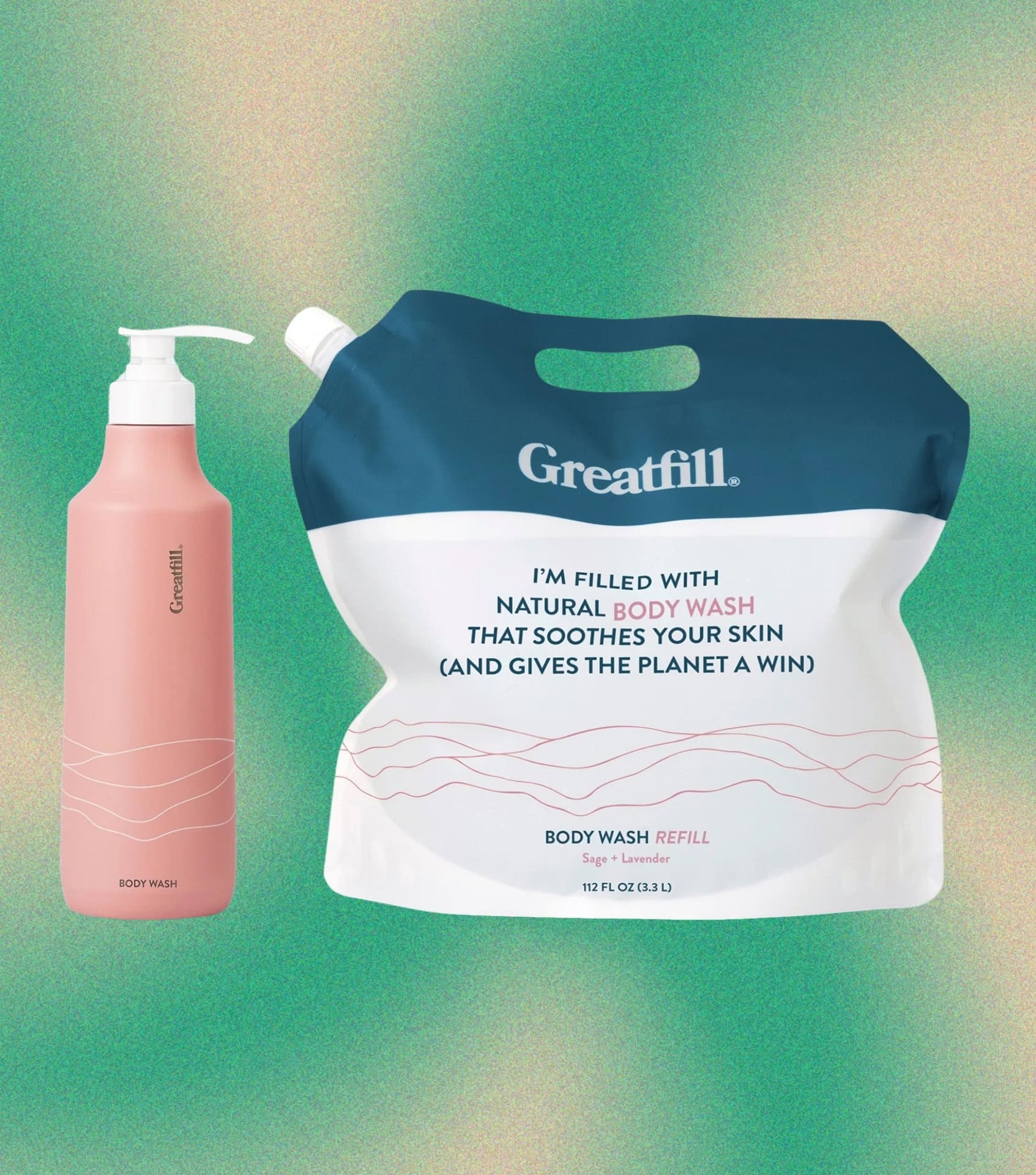 Image by Sustainable Jungle and Greatfill (body wash refill)