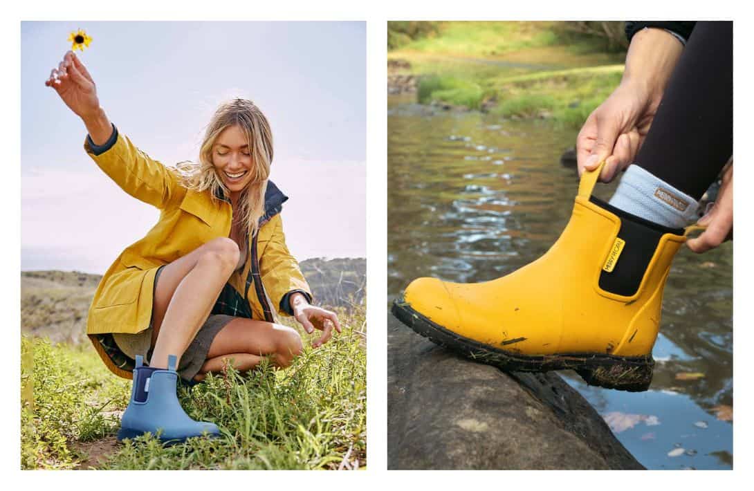 9 Sustainable Rain Boots For Naturally Green Puddle Play Images by Merry People #sustainablerainboots #ecofriendlyrainboots #naturalrubberrainboots #recycledruuberboots #bestsustainablerainboots #veganrainboots #sustainablejungle