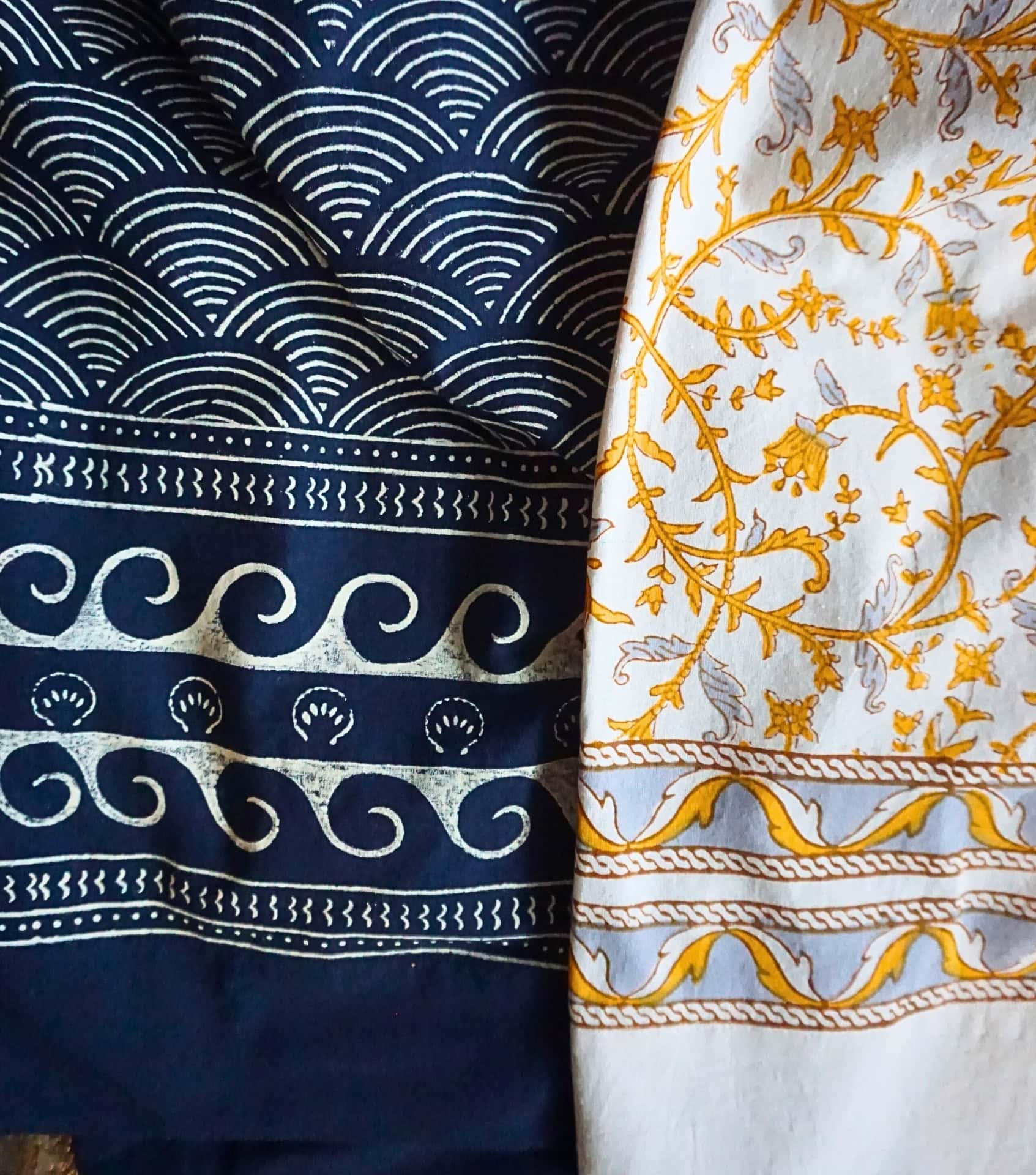 Image by Sustainable Jungle (Saffron Marigold) (eco-friendly-shower-curtains)