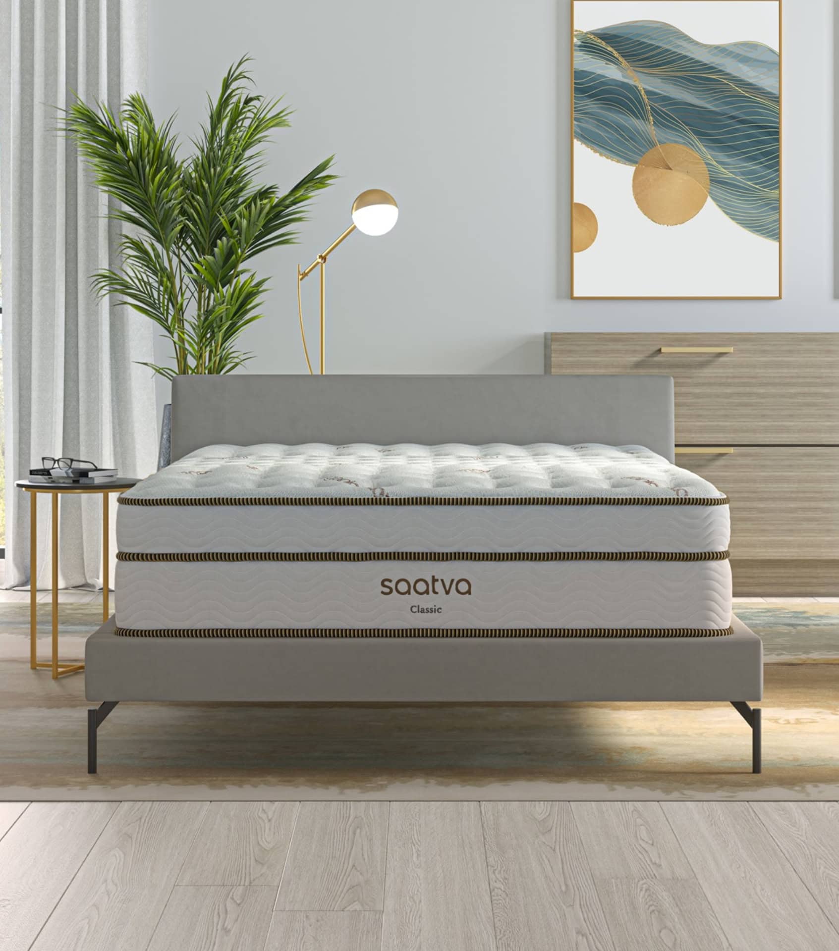 Image by Saatva (non-toxic bed frame)