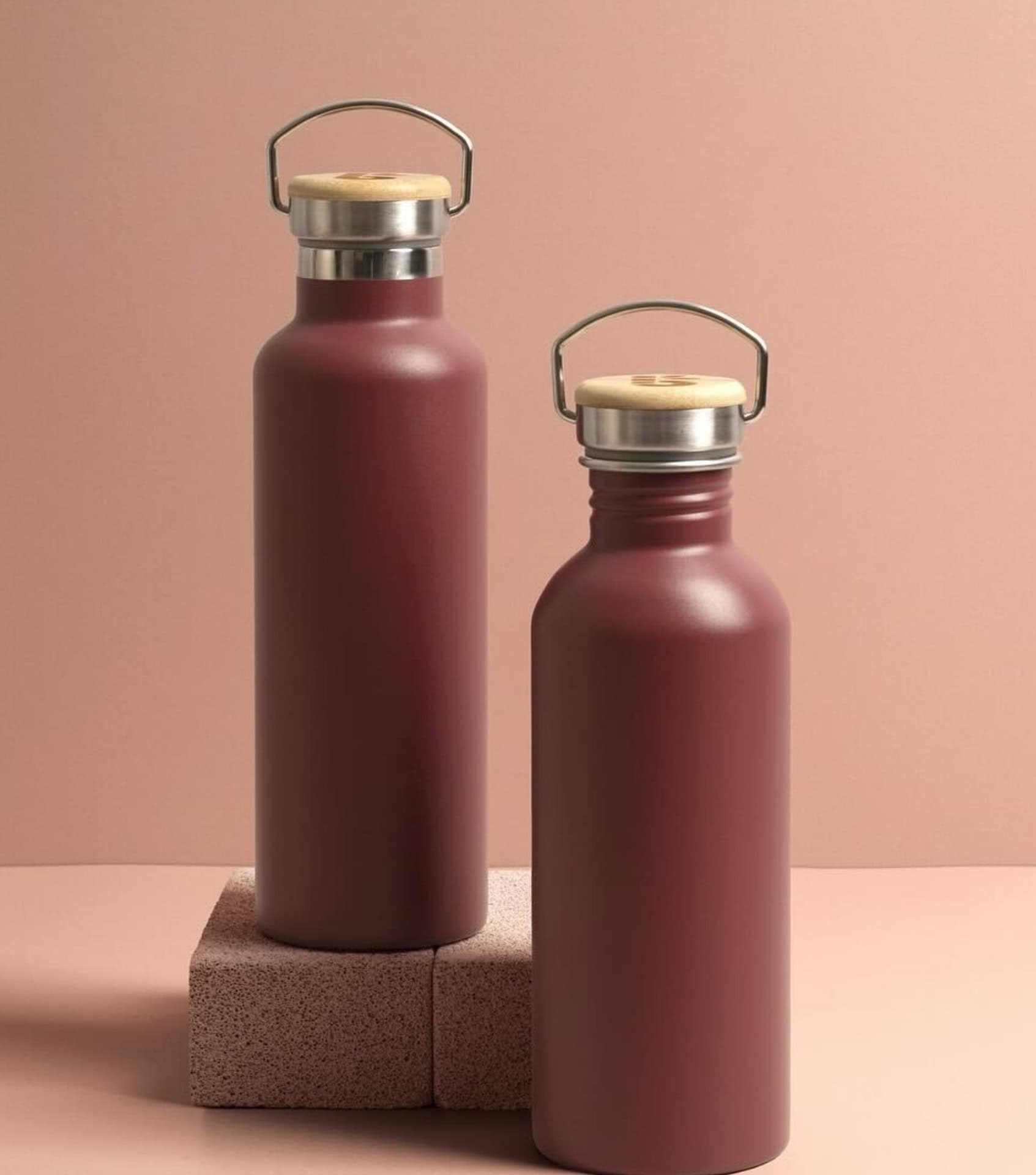 Image by Bambaw (plastic-free water bottles)