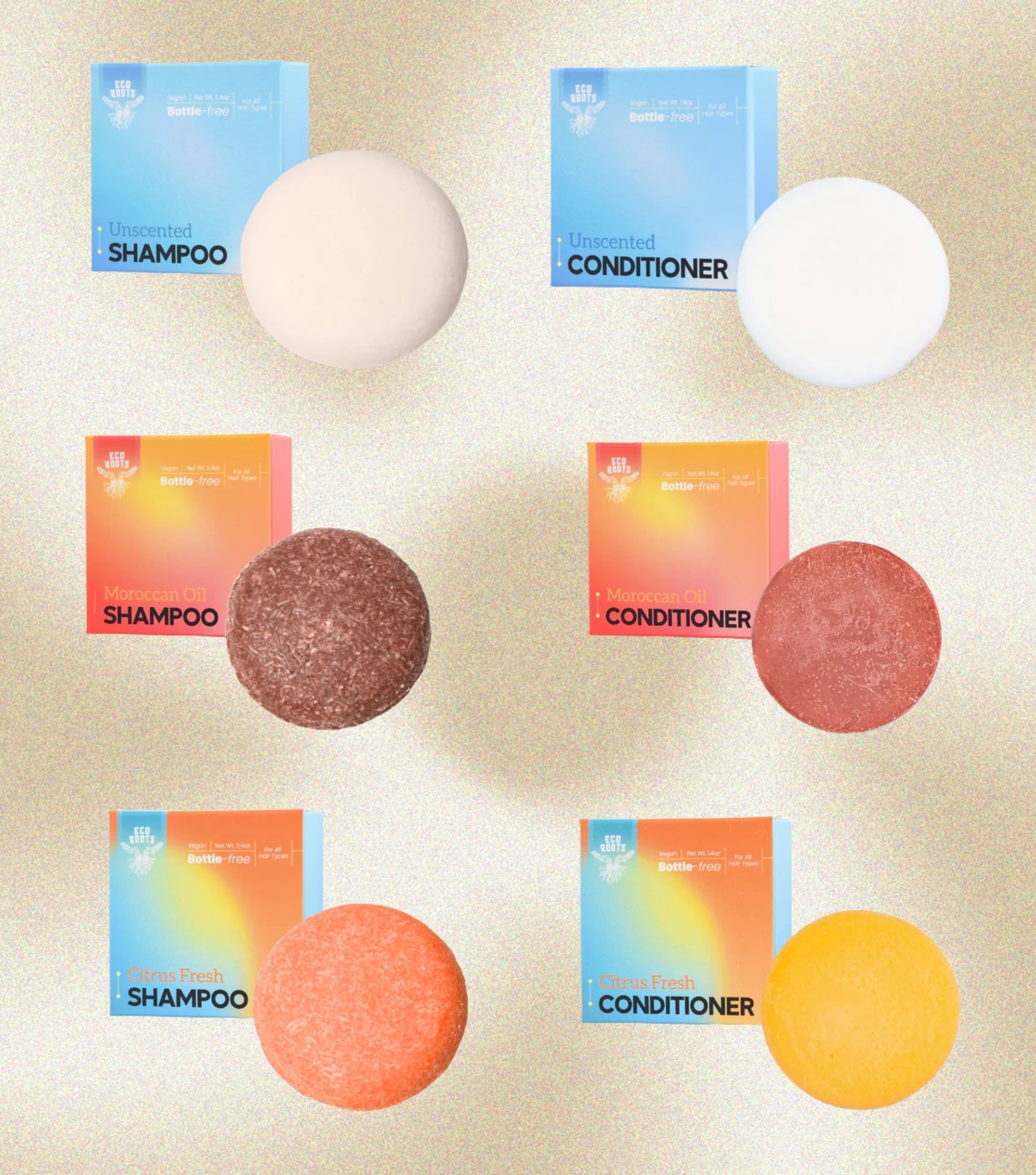 Image by Sustainable Jungle and EcoRoots (plastic-free shampoo and conditioner bars)