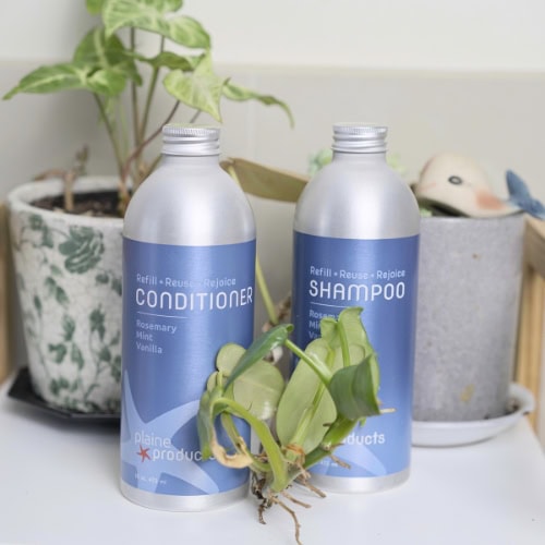 Plaine Products Shampoo & Conditioner Review - Image by Sustainable Jungle