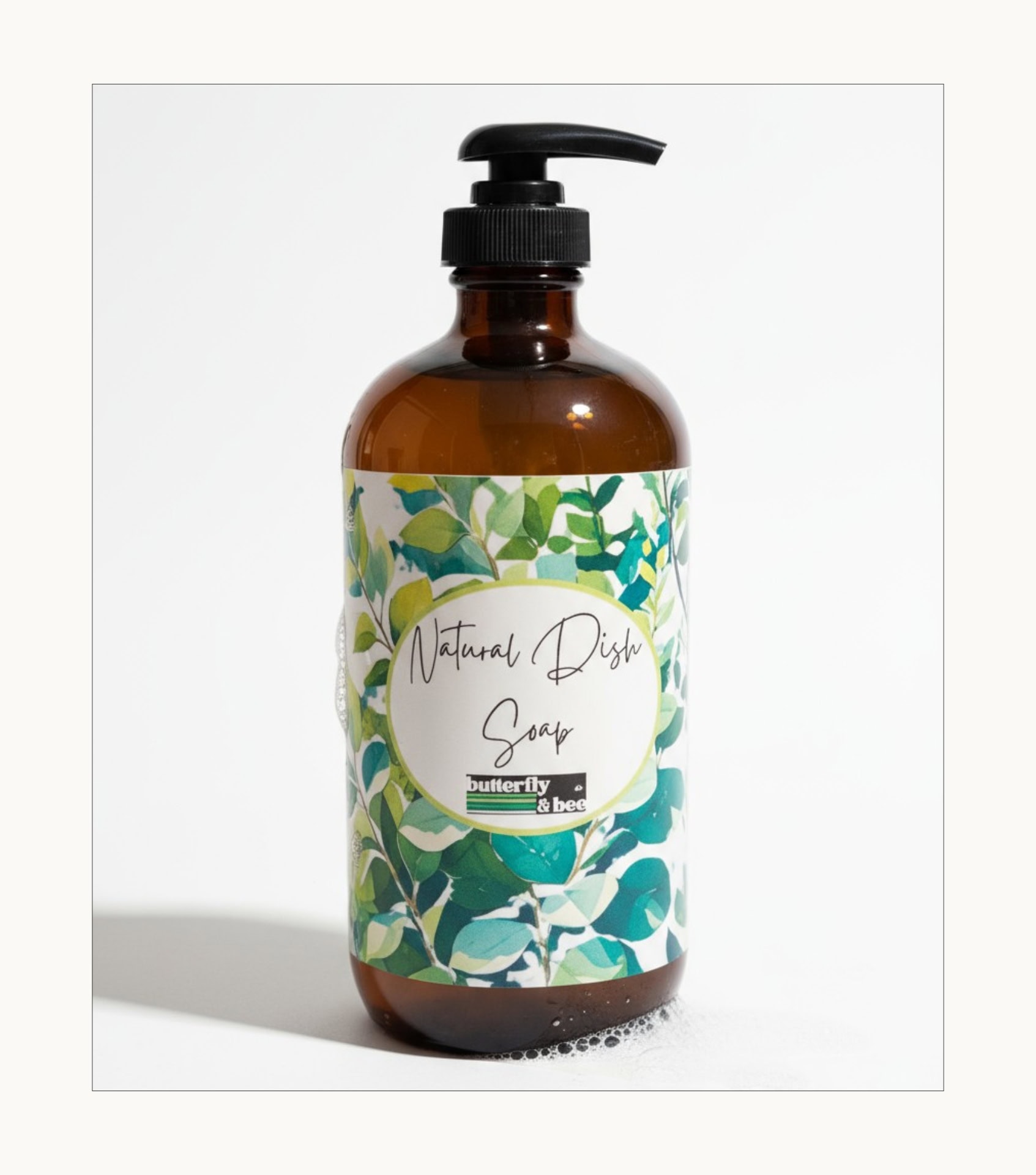 Butterfly & Bee's USDA-certified organic dish soap made from castile soap