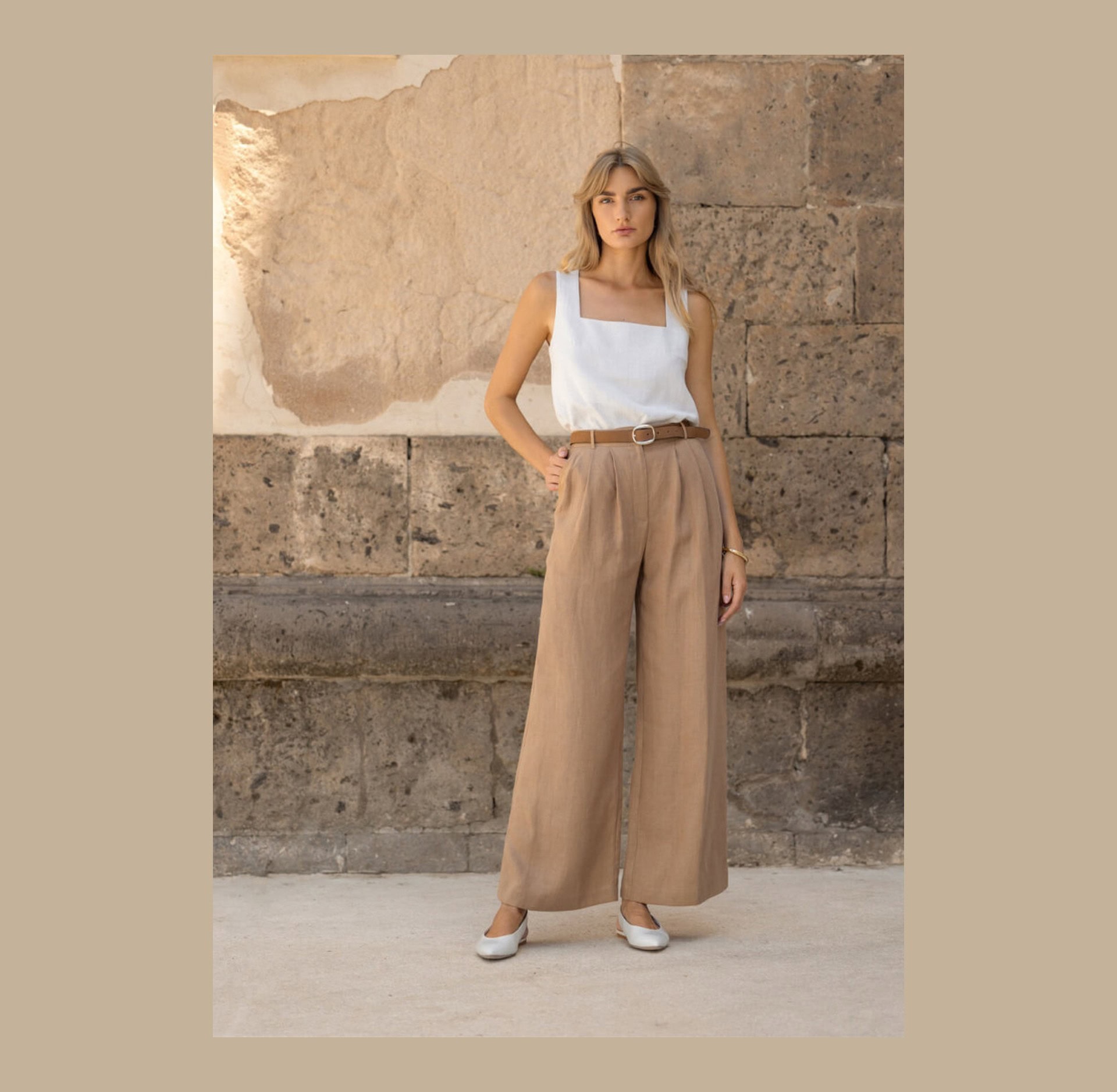 Linen Handmade Studio natural linen clothing, part of Sustainable Jungle's Initial Rating